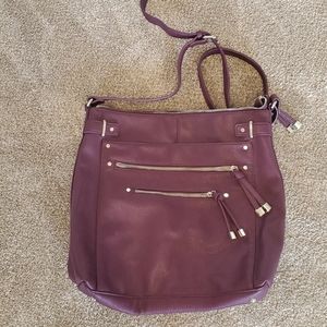 Charming Charlie large purple purse
